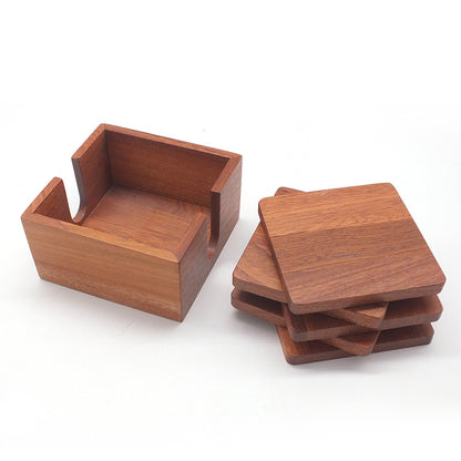 Ebony Wood Coaster Set
