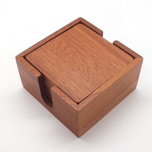 Ebony Wood Coaster Set