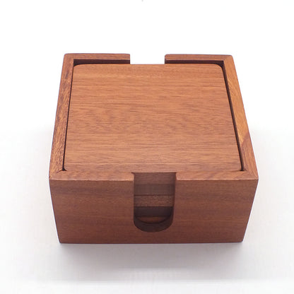 Ebony Wood Coaster Set