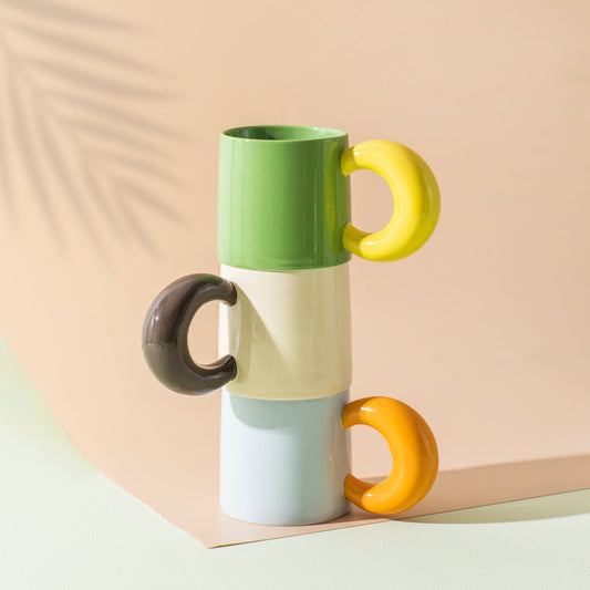 Big Handle Ceramic Mug